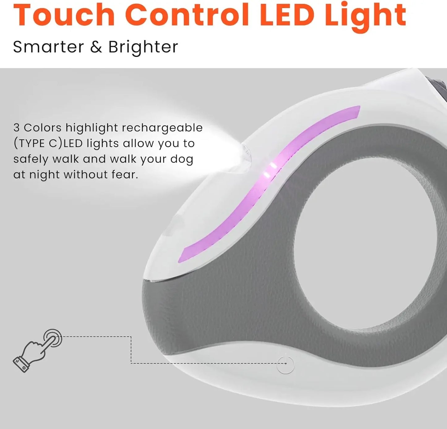 FURWALK™ LED Retractable Leash