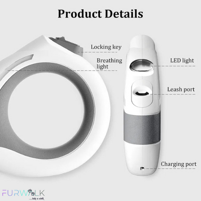 FURWALK™ LED Retractable Leash